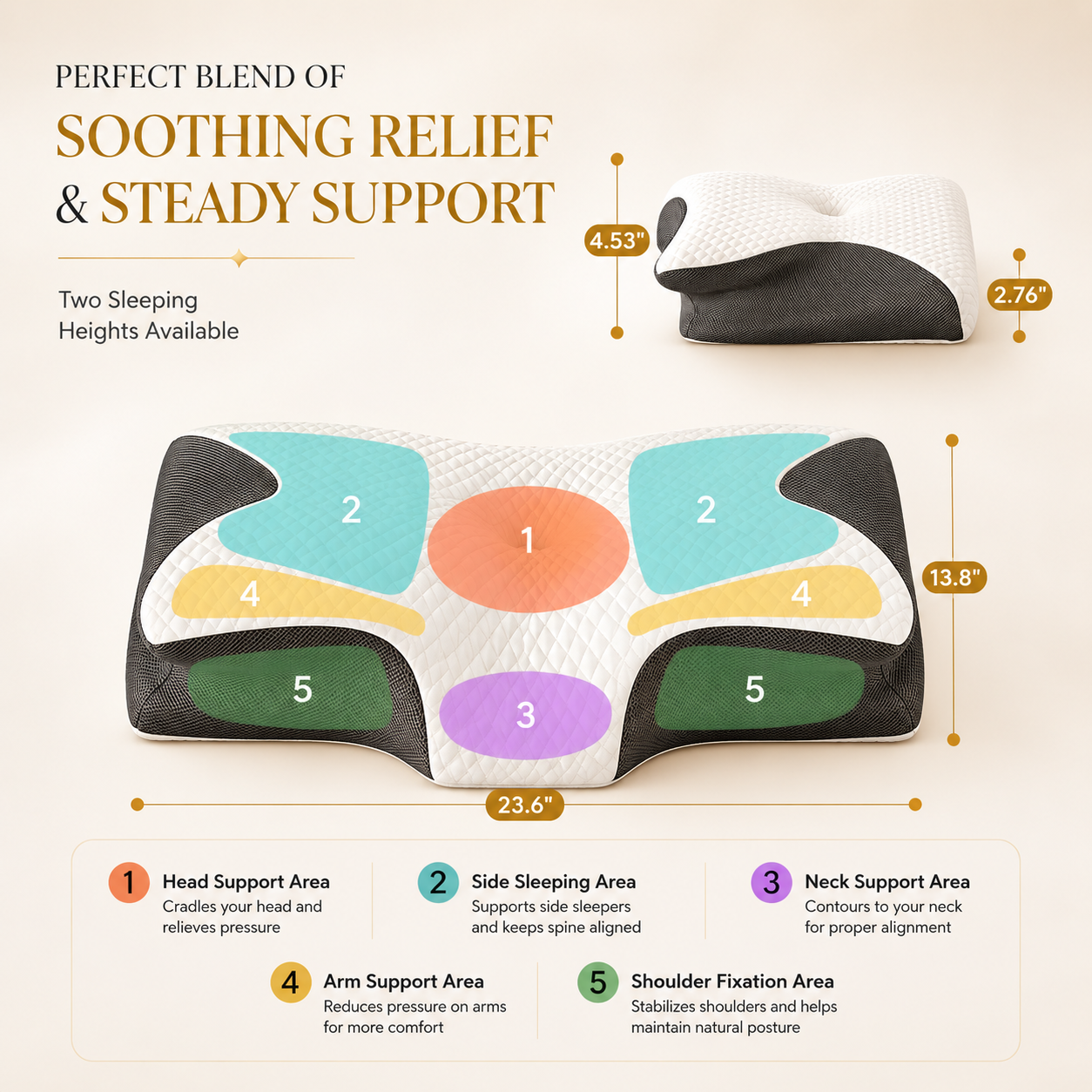 Deep Sleep Ergonomic Neck Pillow