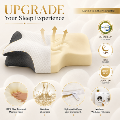 Deep Sleep Ergonomic Neck Pillow